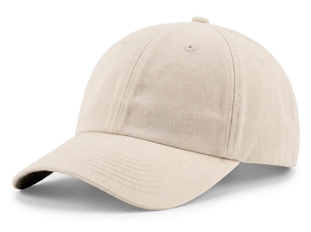Premium Unstructured Dad Cap in Cream