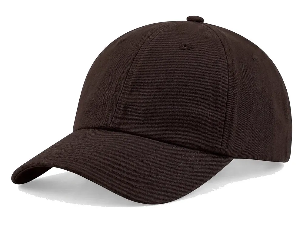 Premium Unstructured Dad Cap in Dark Brown