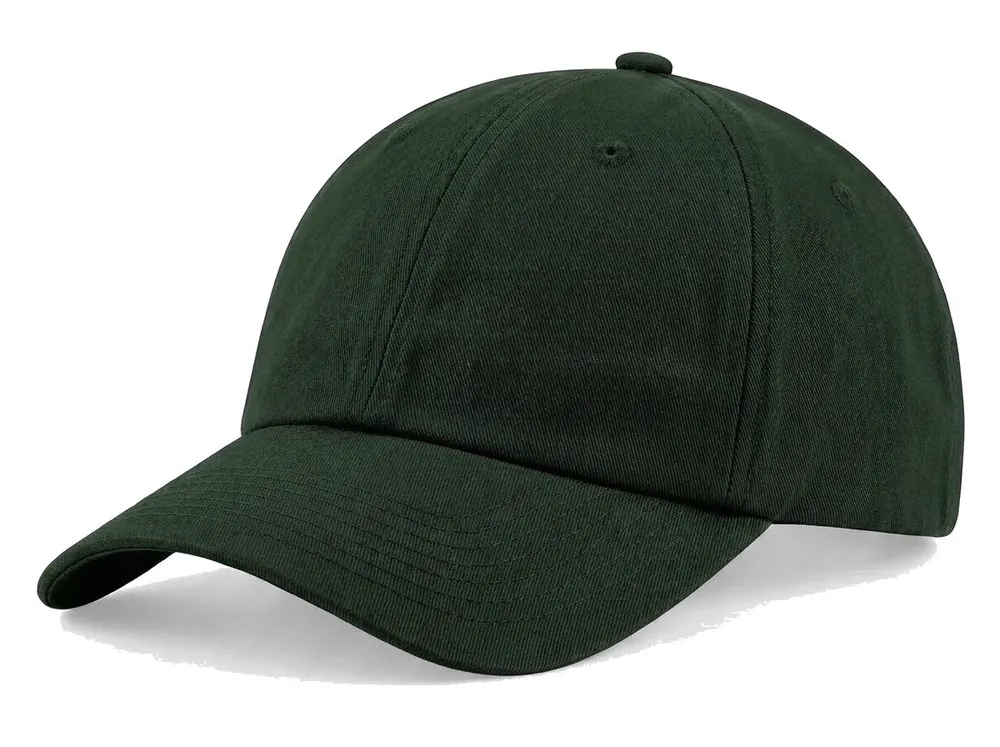 Premium Unstructured Dad Cap in Dark Green