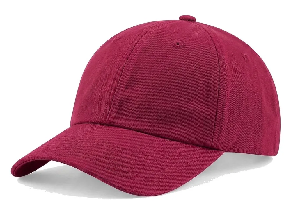 Premium Unstructured Dad Cap in Dark Pink