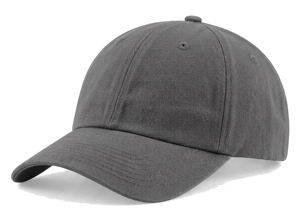 Premium Unstructured Dad Cap in Medium Gray