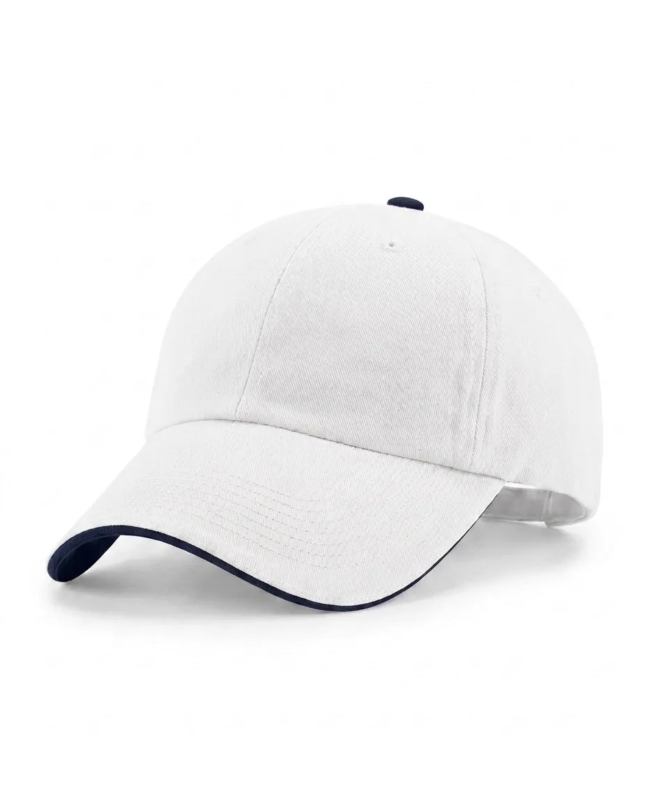 Half-Sandwich Dad Cap in White / Navy