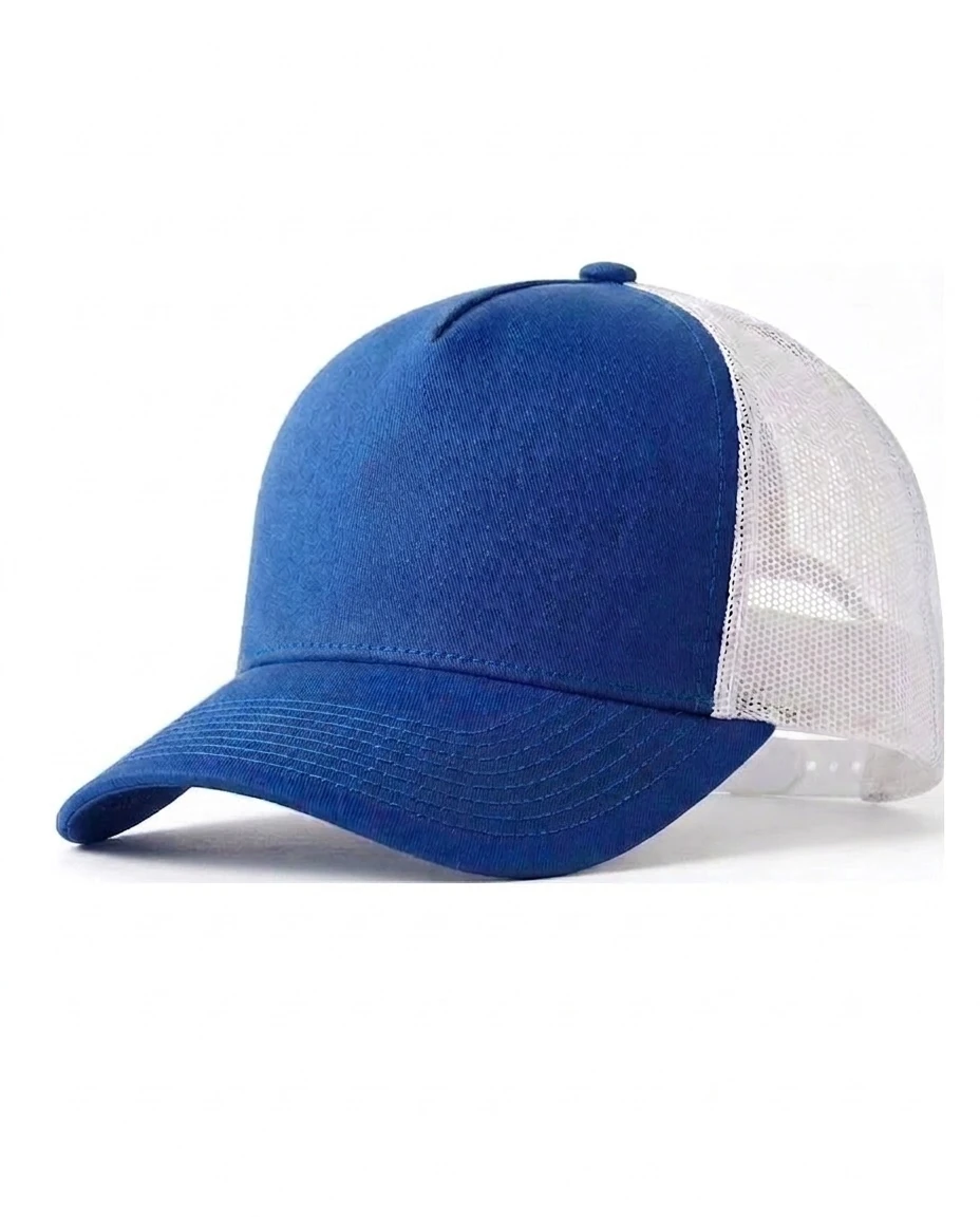 5-Panel Heavy Structure Trucker in Royal / White