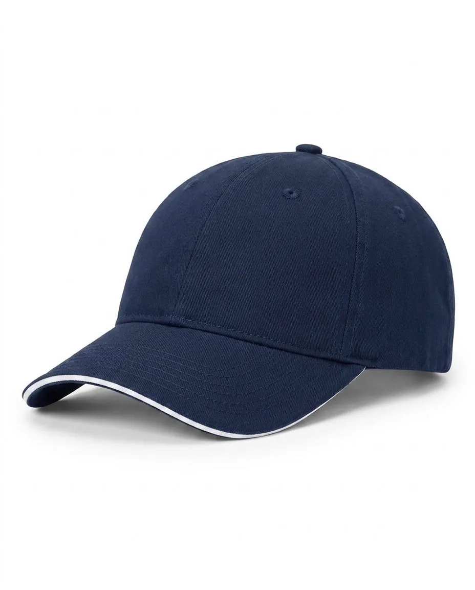 Sandwich-Bill Snapback in Navy / White