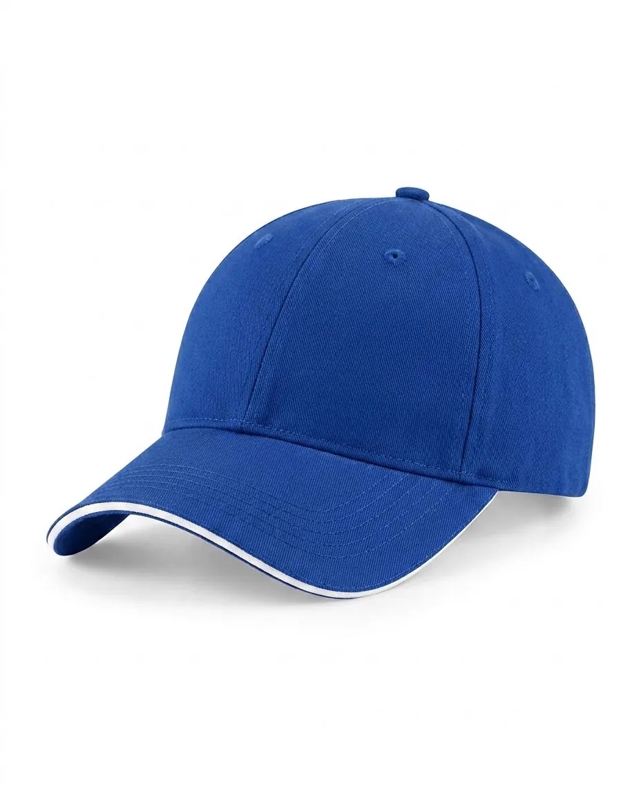 Sandwich-Bill Snapback in Royal / White