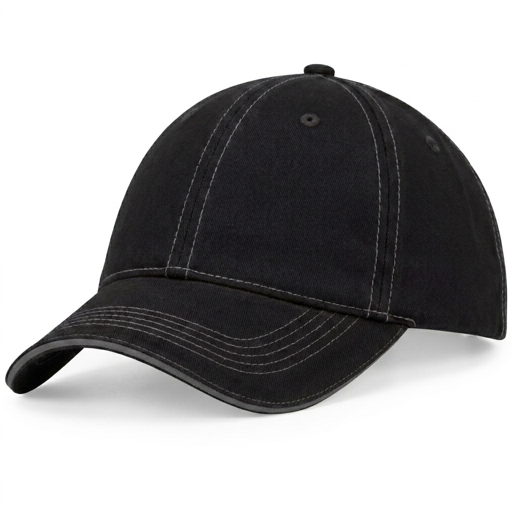 Sandwich w/Contrast in Black / Charcoal