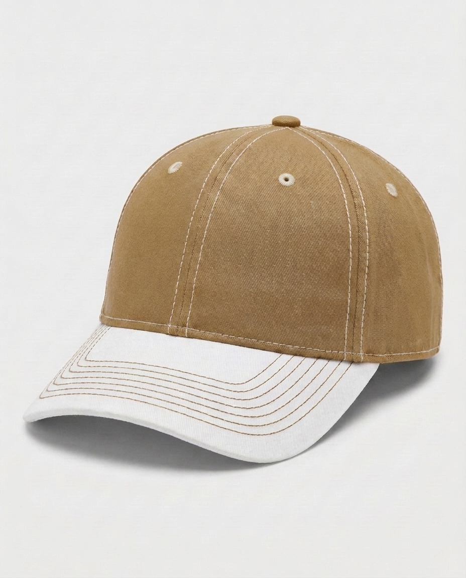 Two-Tone Performance Cap in Khaki