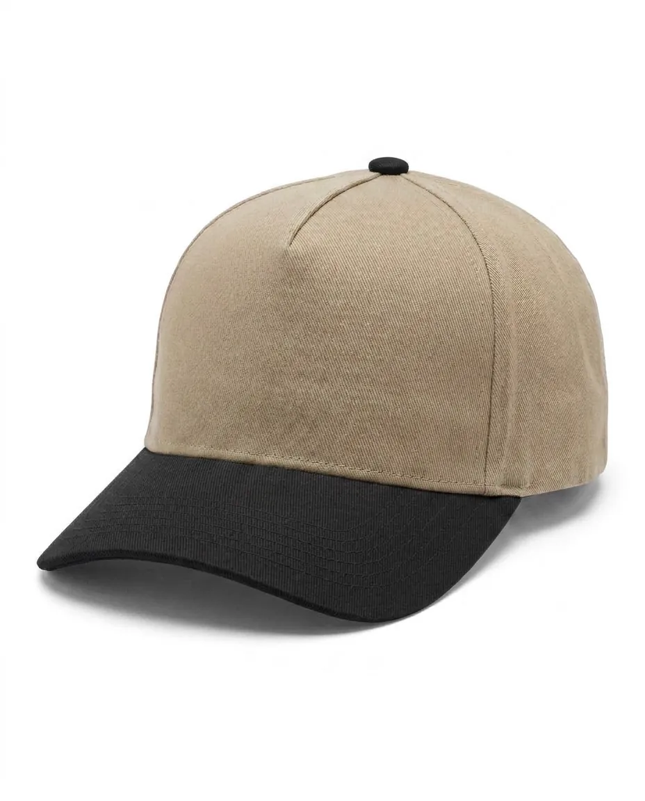 Two-Tone 5-Panel in Stone / Black
