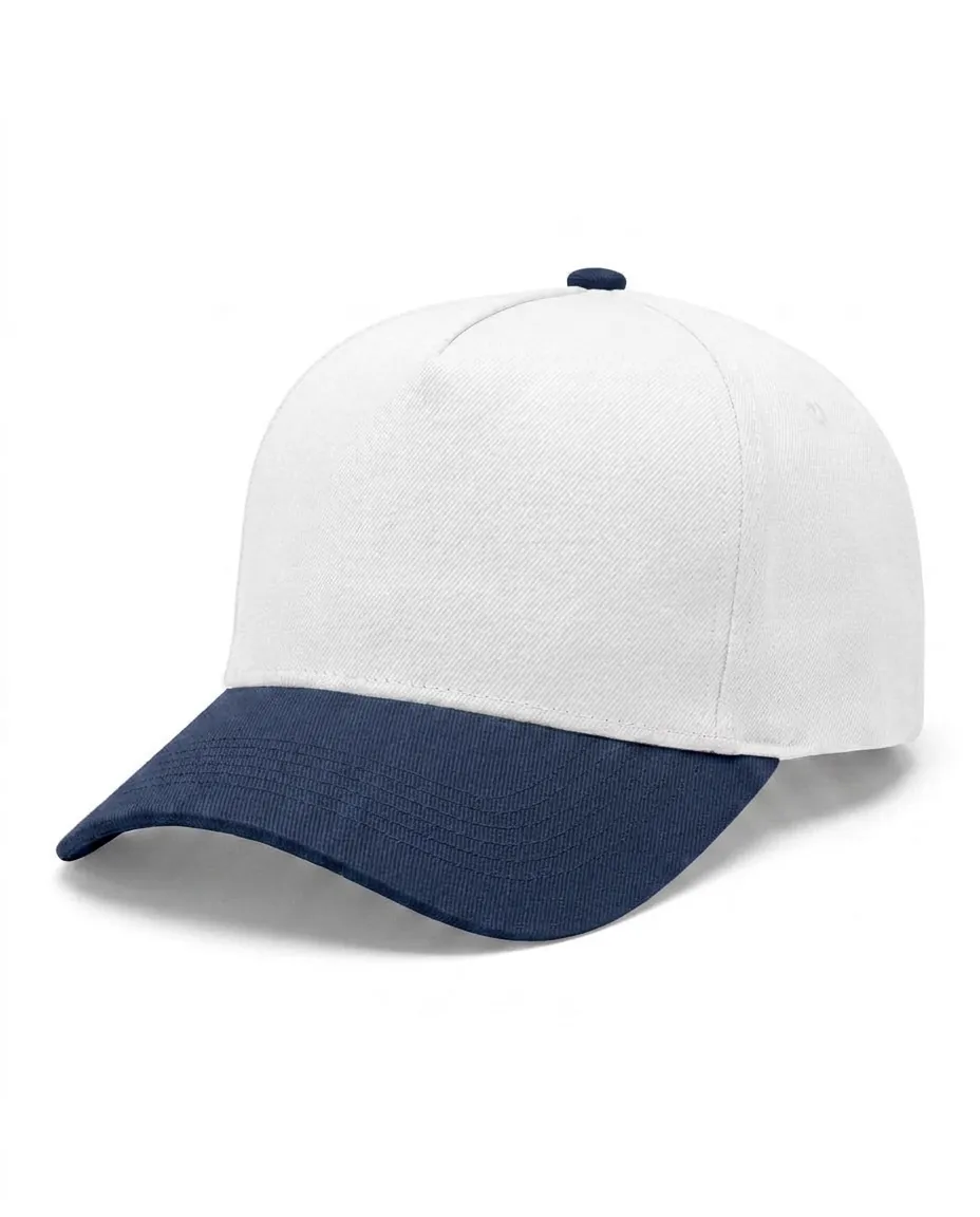 Two-Tone 5-Panel in White / Navy