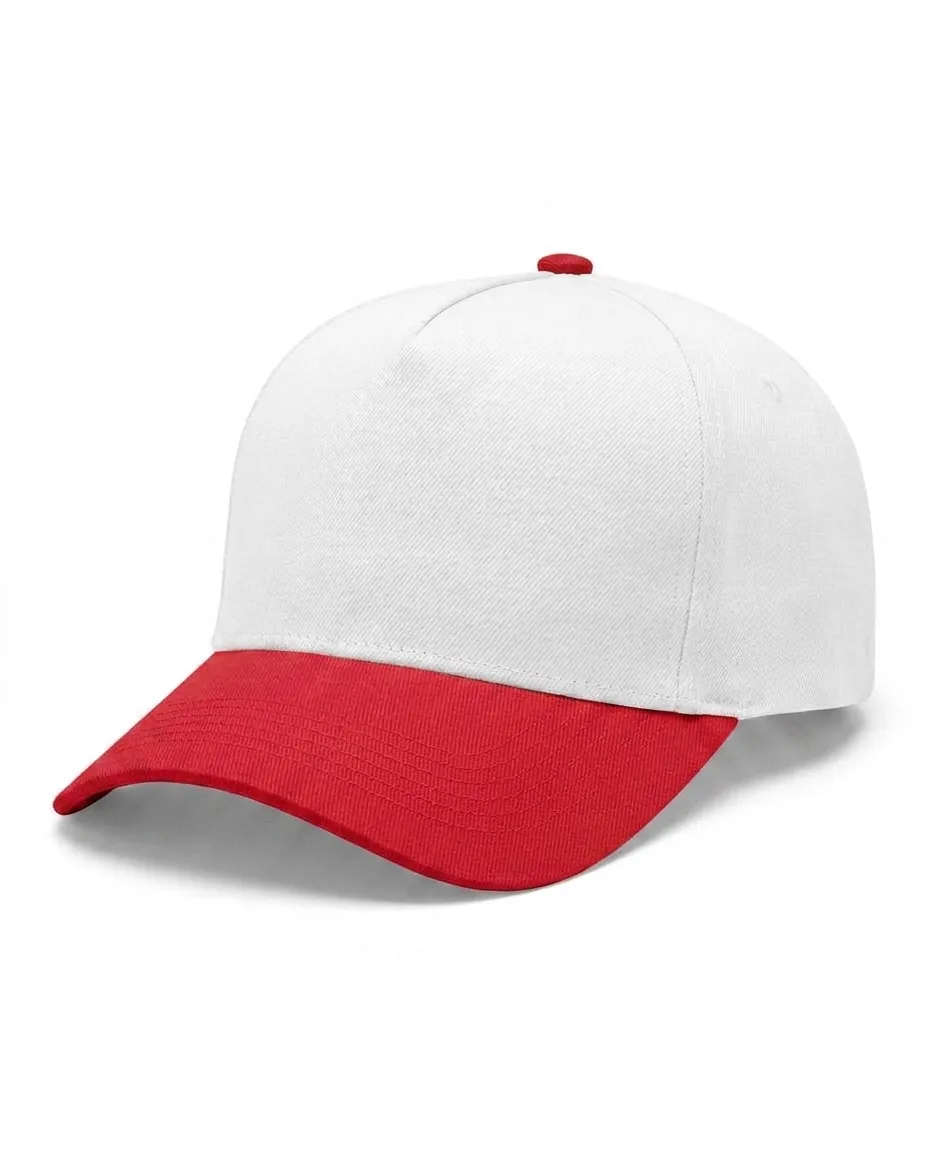 Two-Tone 5-Panel in White / Red