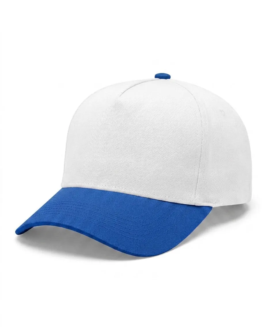 Two-Tone 5-Panel in White / Royal