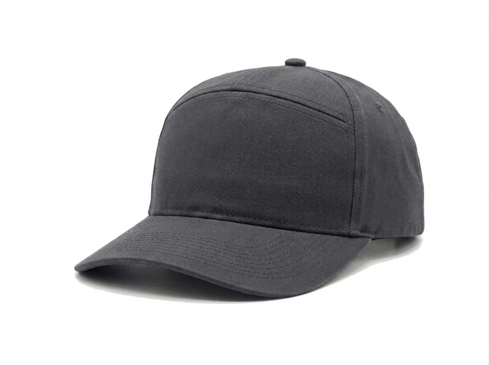 7-Panel Heavy Structure Cap in Charcoal