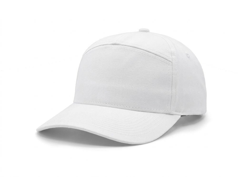 7-Panel Heavy Structure Cap in White