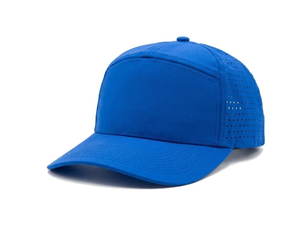 7-Panel Microfiber Cap in Royal