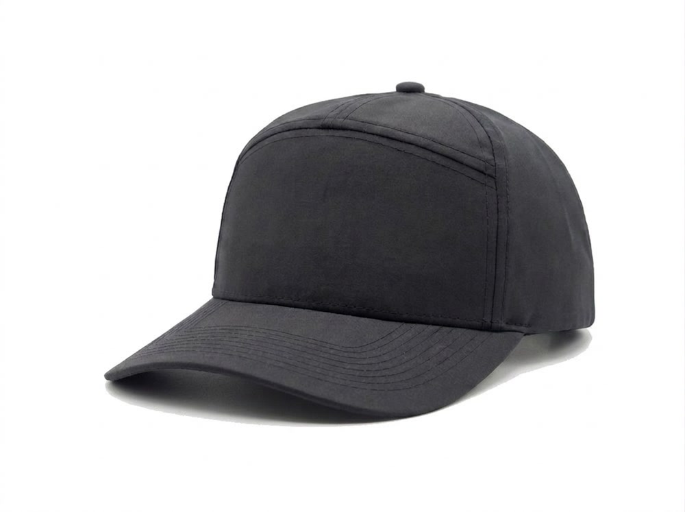 7-Panel Heavy Structure Cap in Charcoal