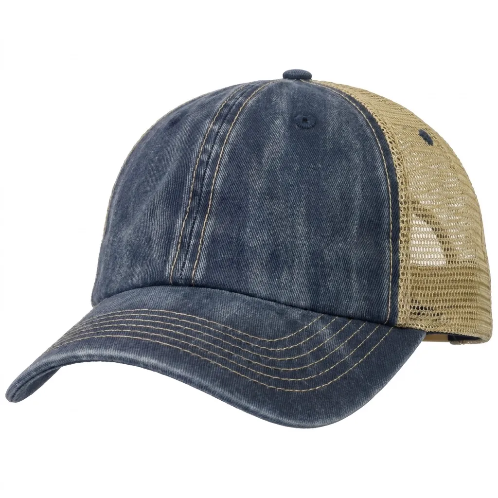 Style 2720 The "Original" Hand Washed Vintage Trucker Flat Patch Cap