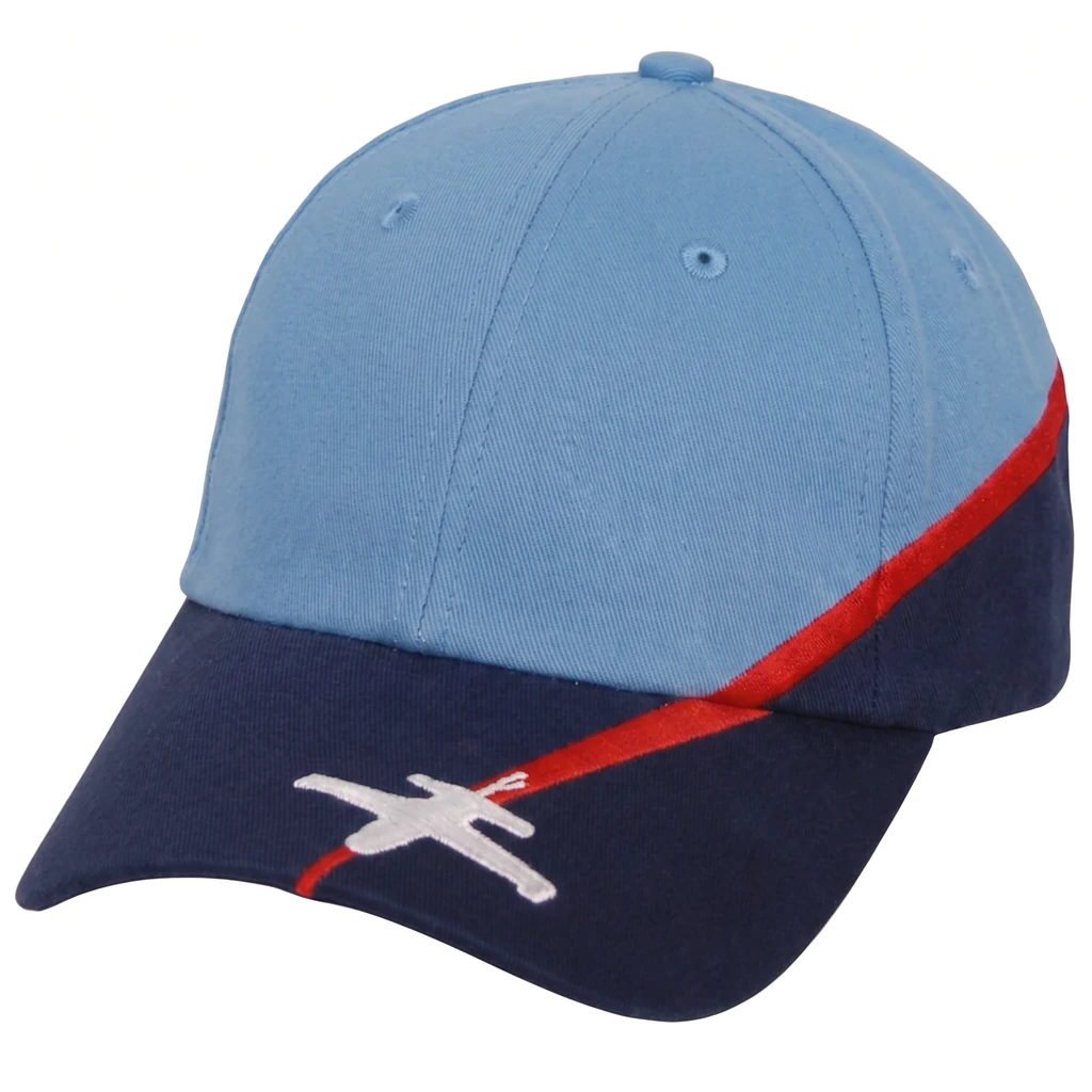 The Landing Strip in Carolina Blue / Navy / Red