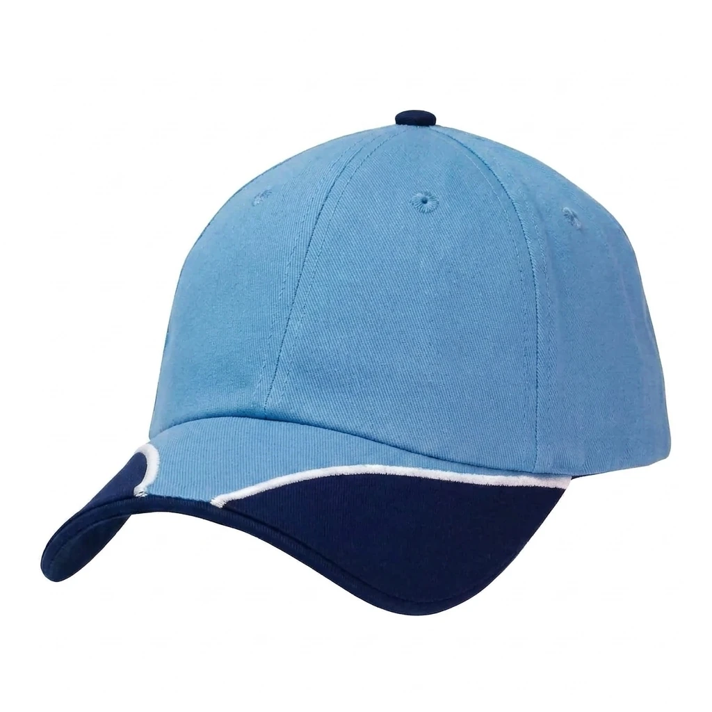 The PasWay Cap in Carolina Blue / Navy / White