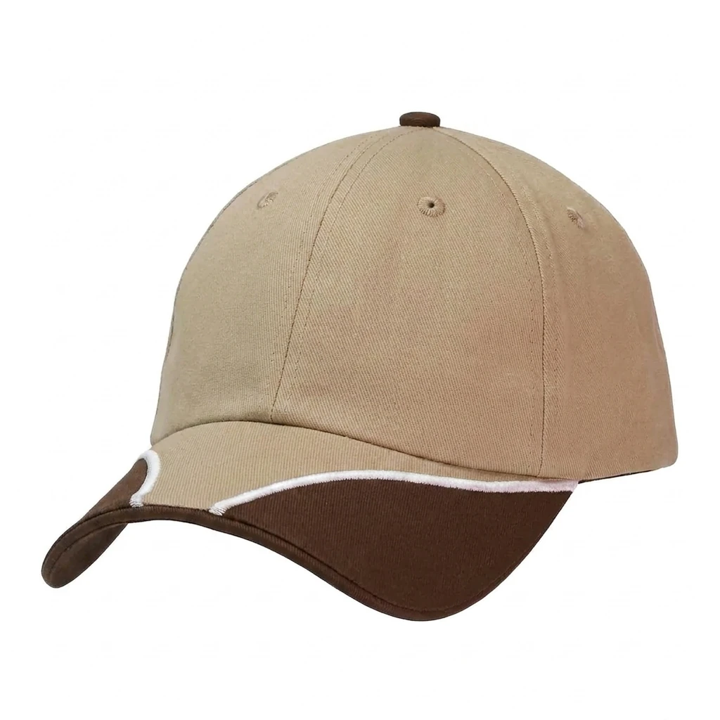 The PasWay Cap in Khaki / Brown / White