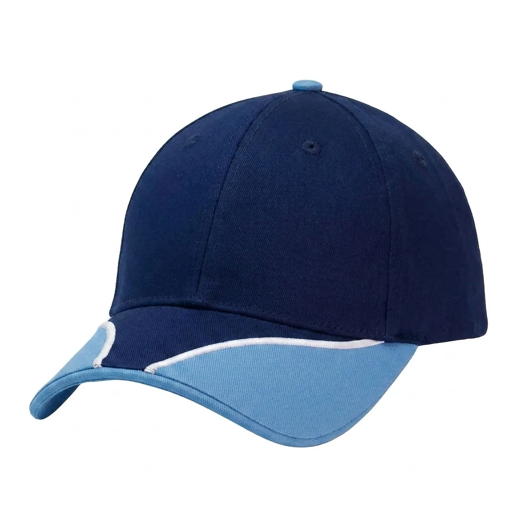 The PasWay Cap in Navy / Carolina Blue / White