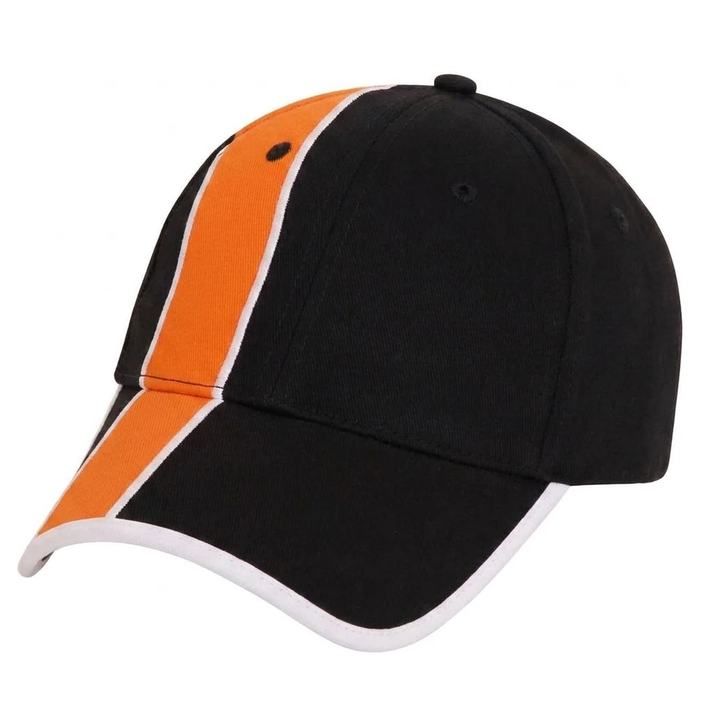 The Sponsor Cap in Black / Orange / White