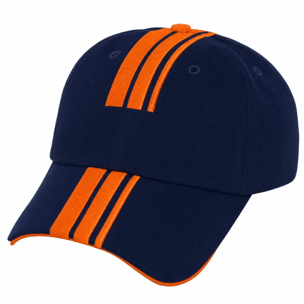 The Blended Line in Navy / Orange