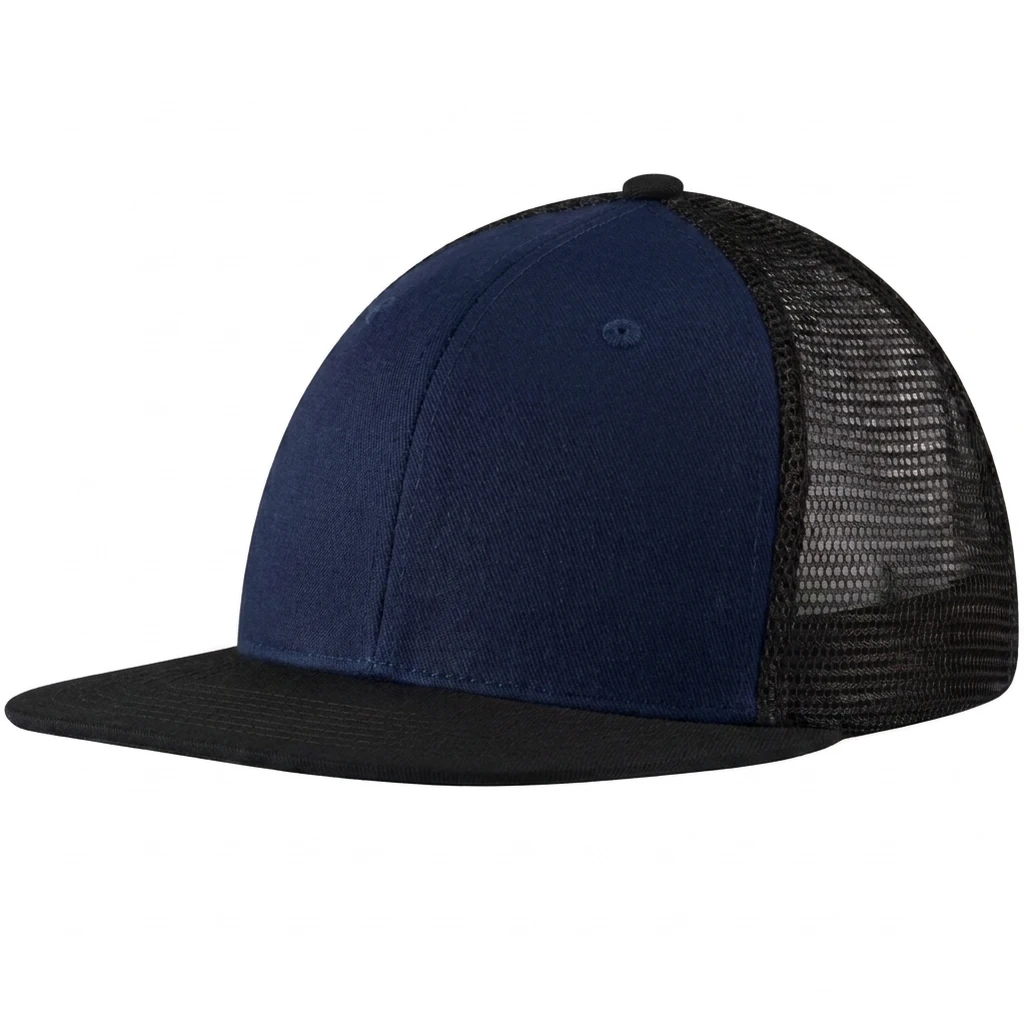 Flat Bill Wrigley in Navy / Black