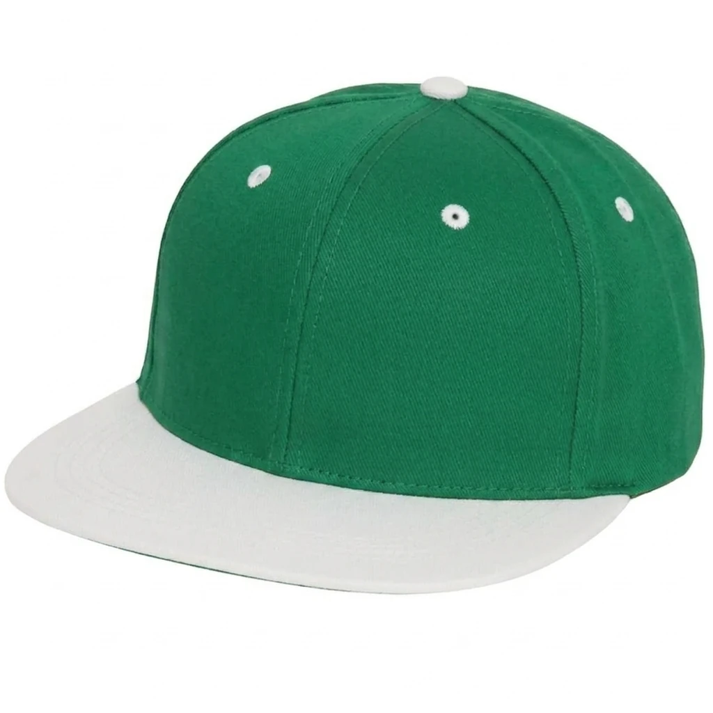 Two-Tone Flatbill in Kelly Green / White