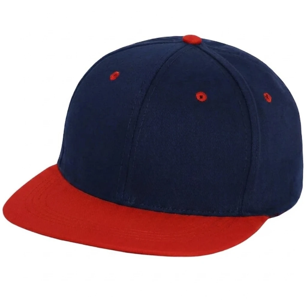 Two-Tone Flatbill in Navy / Red