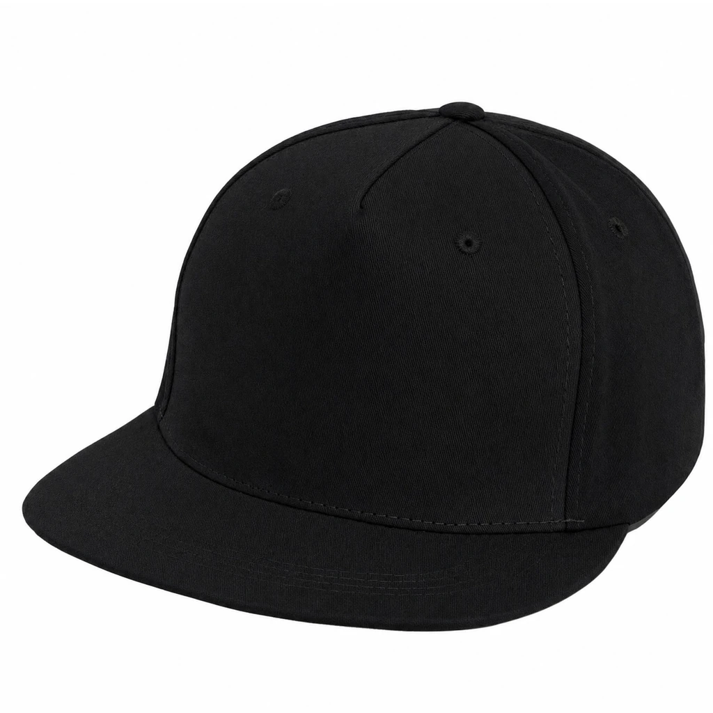 - Five Panel Flatbill in Black