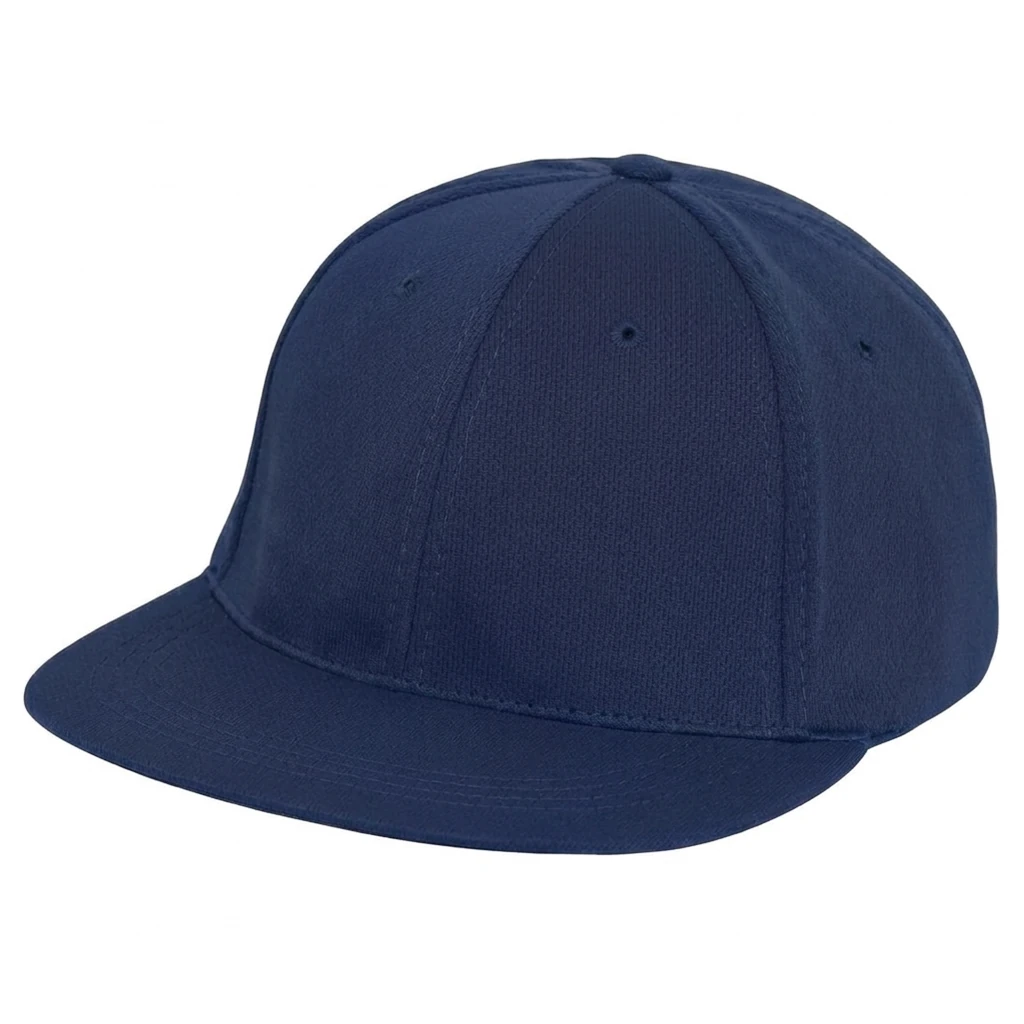 Stretch-Fit Flatbill in Navy