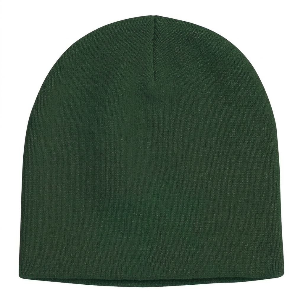 Classic Knit Beanie in Dark Green