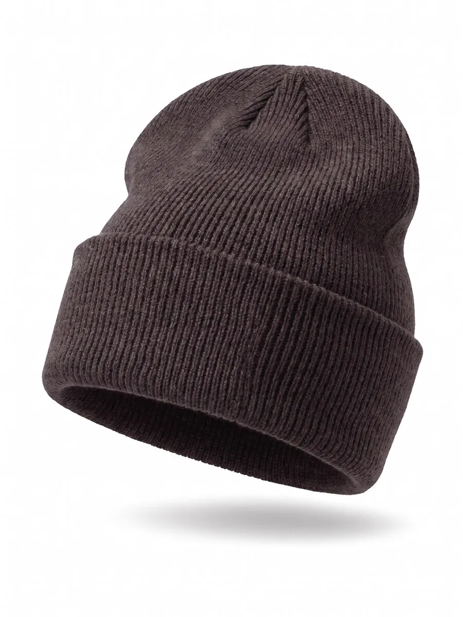 Classic Cuff Beanie in Charcoal