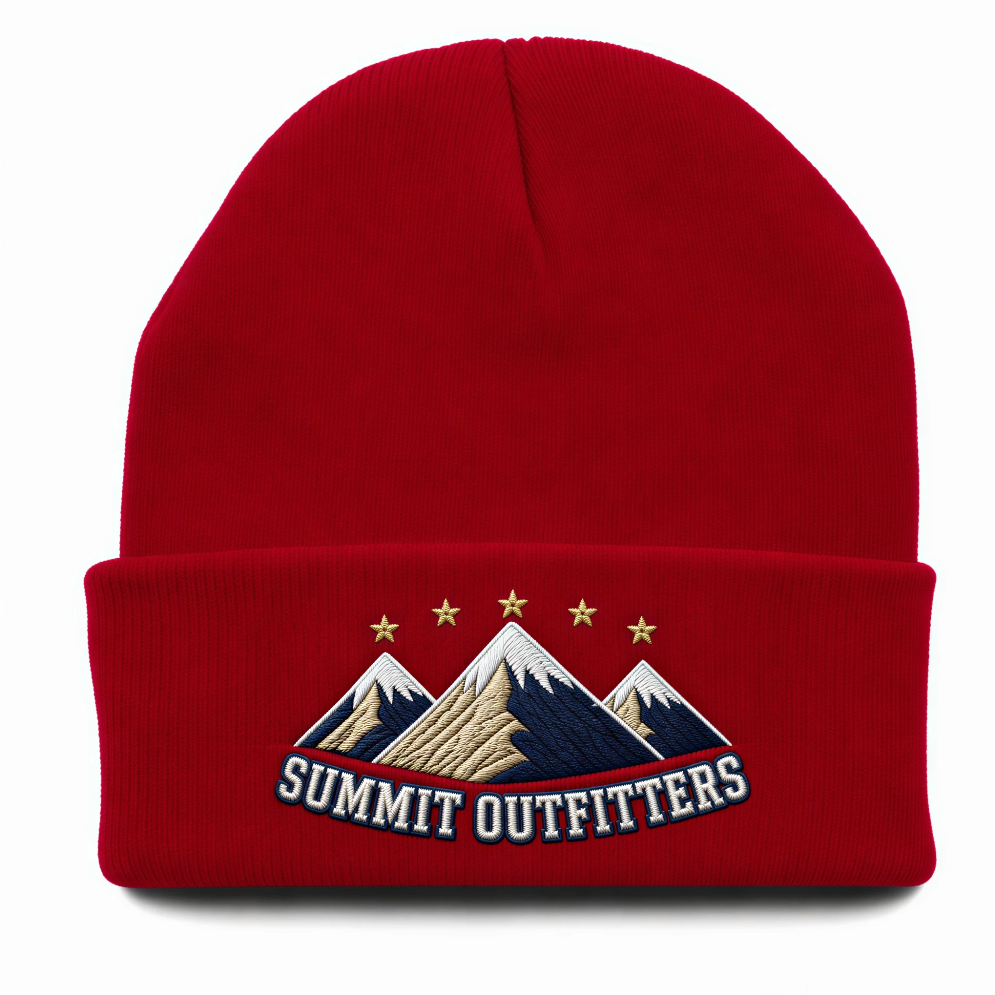 Style W2000 Premium Cuff Beanie custom cap in Black