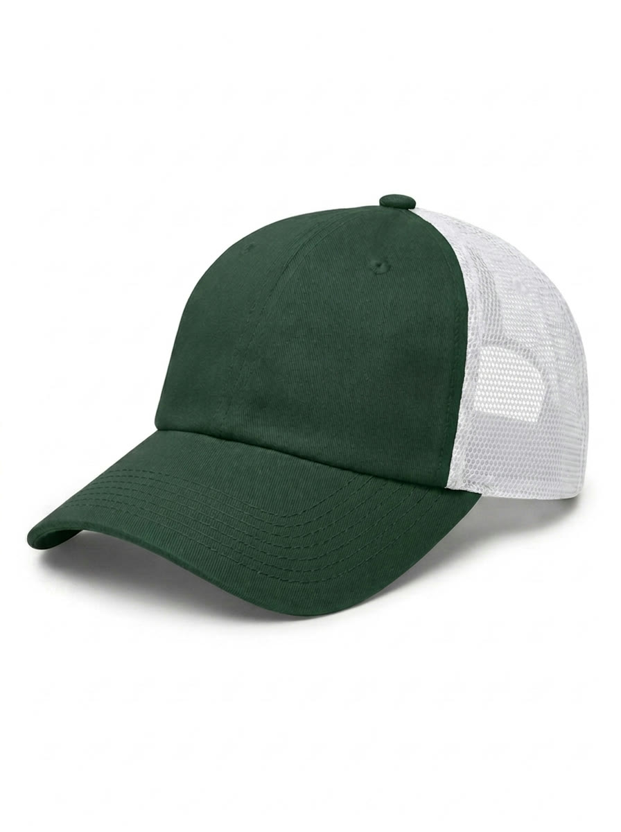 The Relaxed Trucker in Dark Green / White