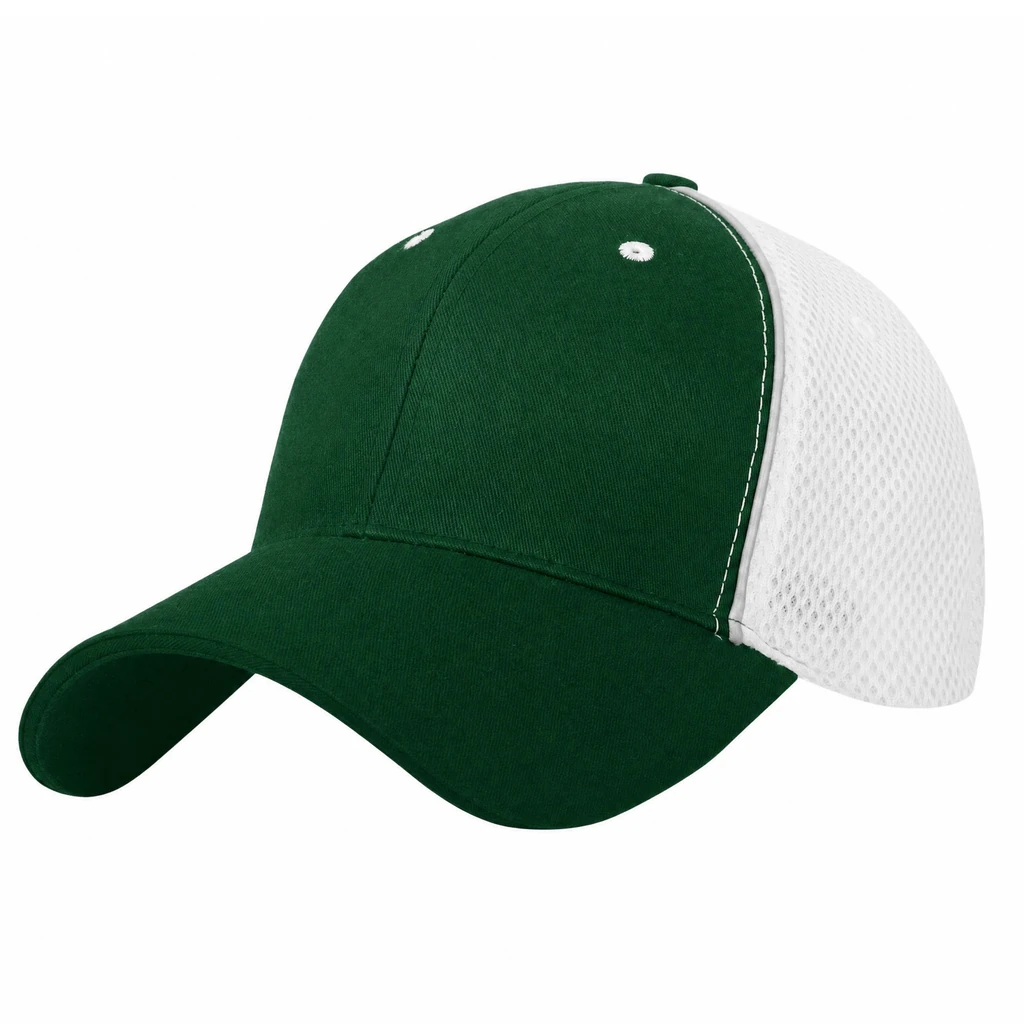 Sportsmesh Trucker in Dark Green / White