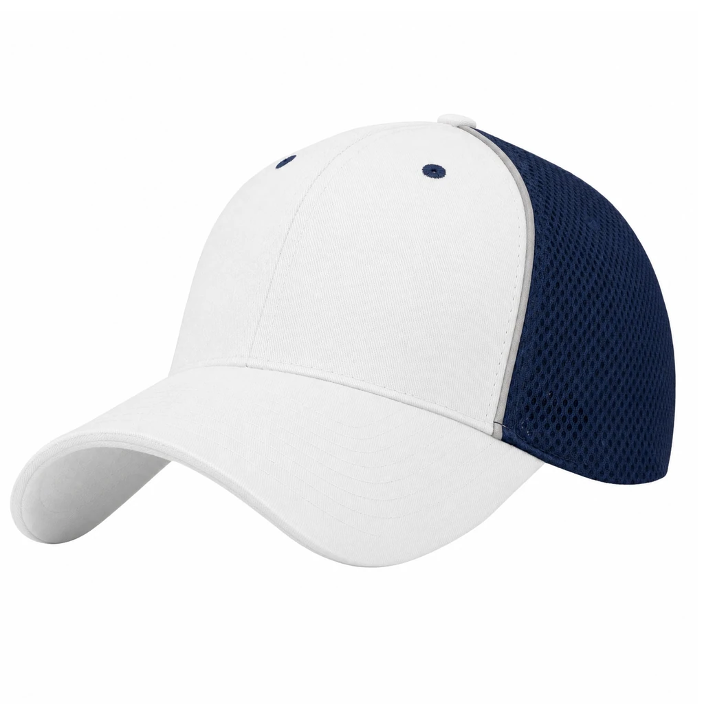 Sportsmesh Trucker in White / Navy