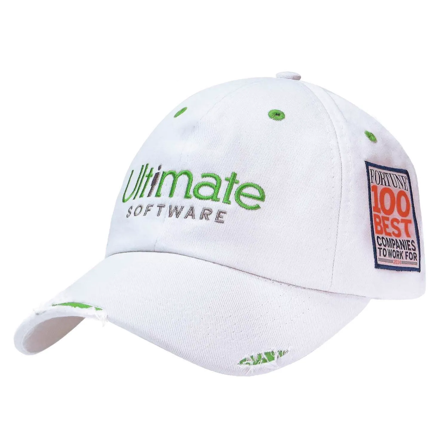 Rip-and-Fray Distressed Cap in As Shown