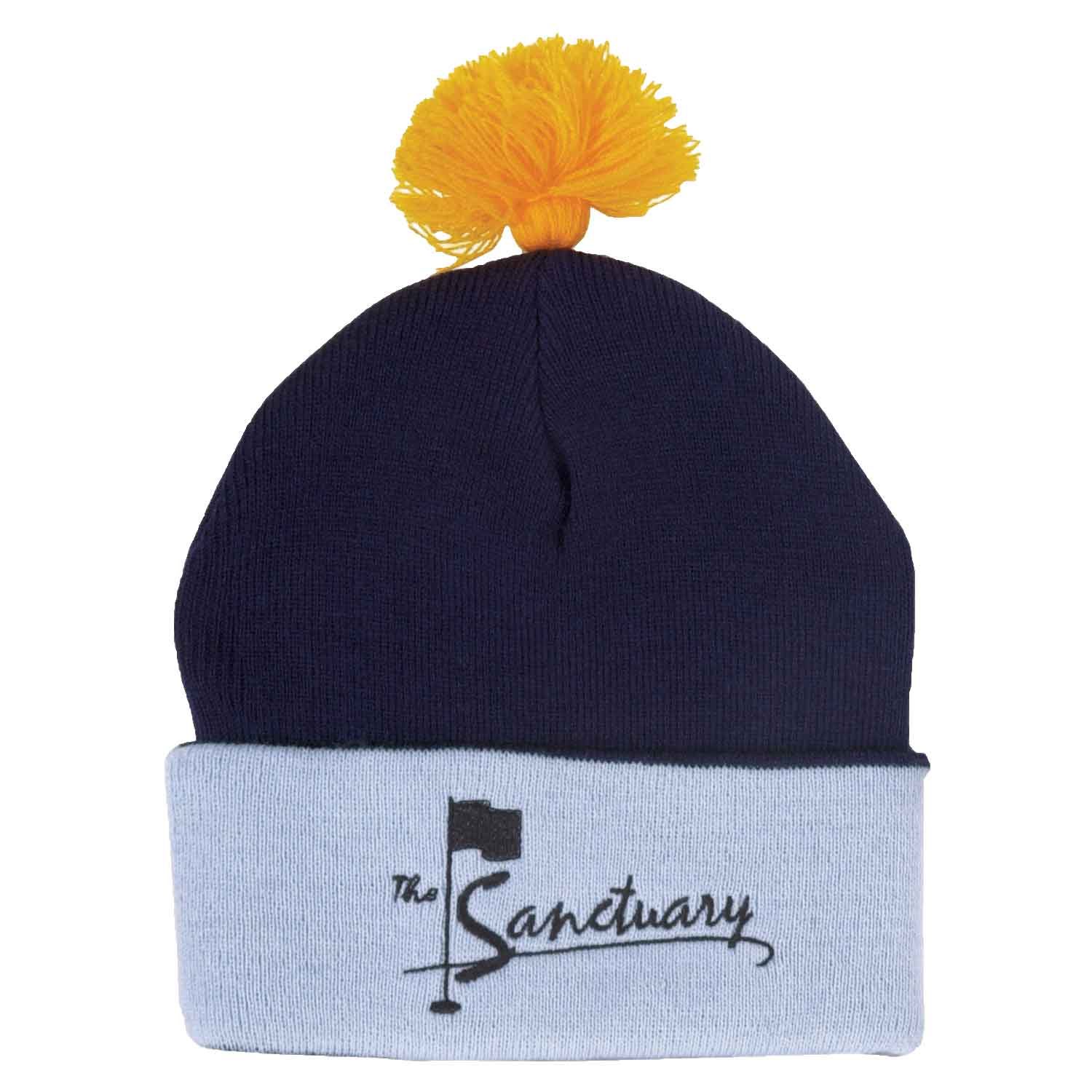 Pom Knit Beanie in As Shown