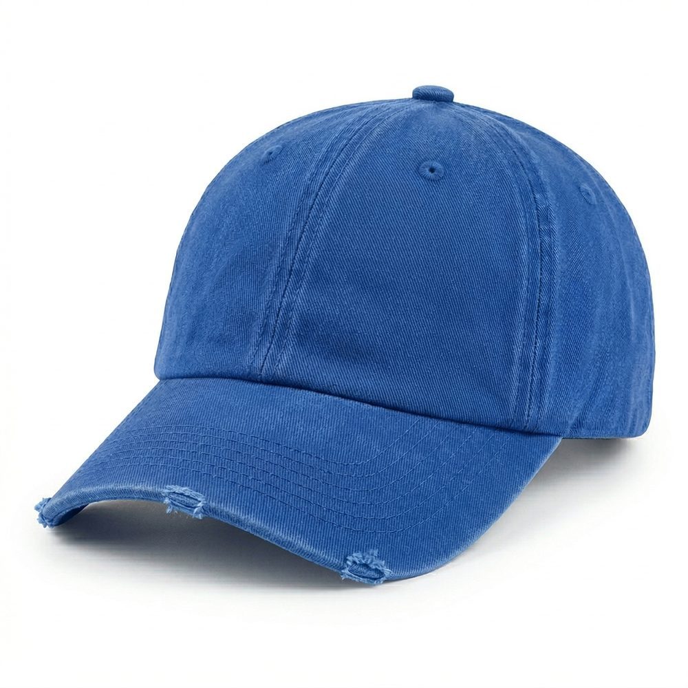 Washed & Distressed Cap in Royal