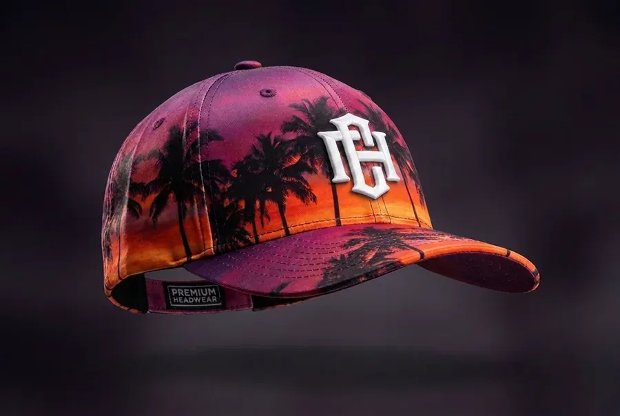 All-over sublimation printed custom cap