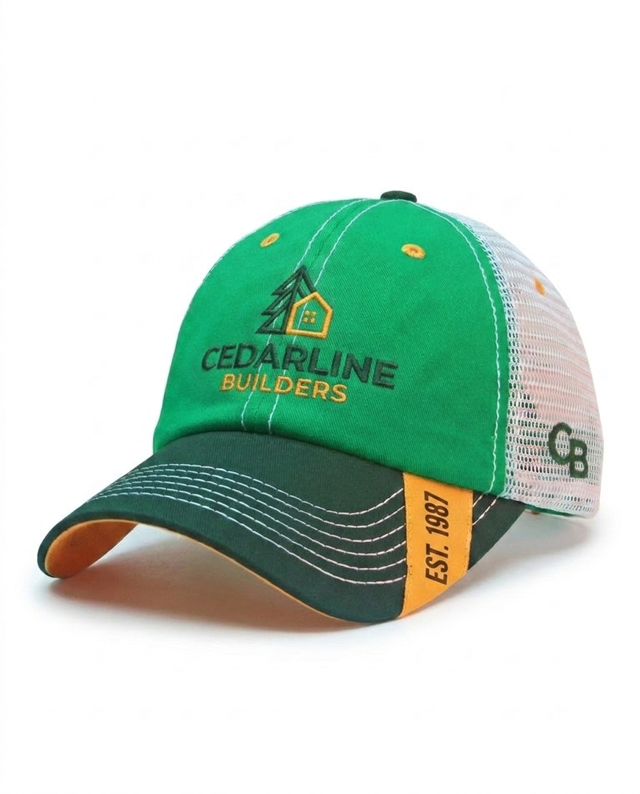 Style 5096 Tour-Style Trucker custom cap