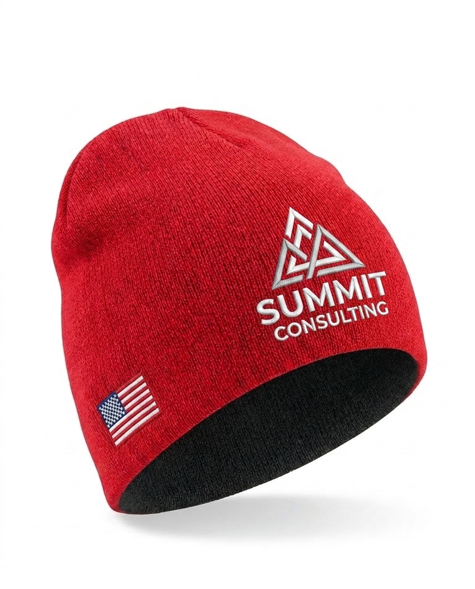 Style W1100 Reversible Knit Beanie custom cap