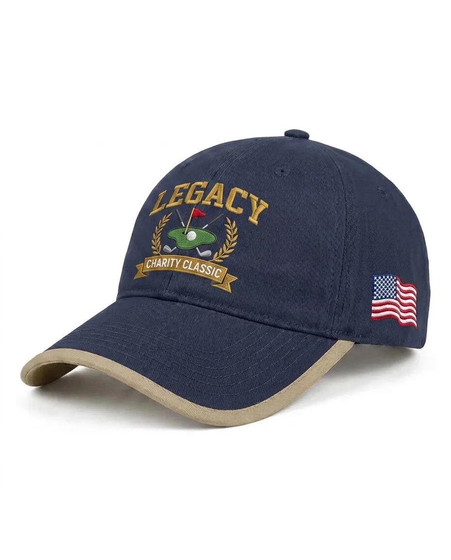 Style 1400 Contrast-Trim Dad Cap